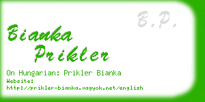 bianka prikler business card